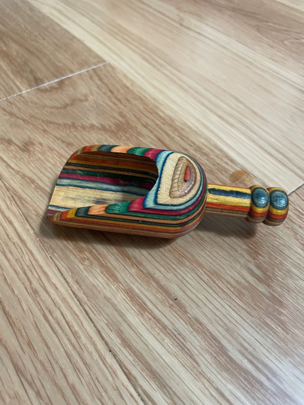 Handmade Rainbow Wood Coffee Scoop